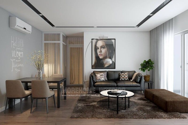 Tuyển tập +15 ý tưởng thiết kế phòng khách nhà chung cư 3d hiện đại, ấn tượng 2022-2024